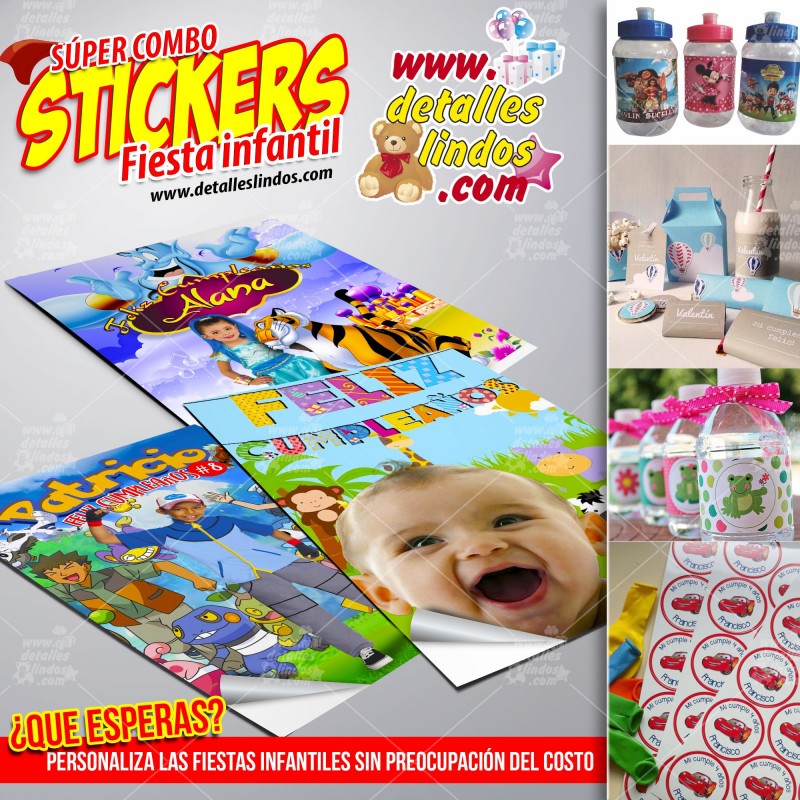 Stickers para Fiestas Infantiles